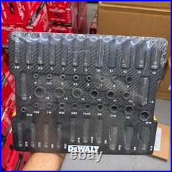 DEWALT DWMT45444 48-Piece 1/4 Drive SAE Metric Impact Socket Set NEW