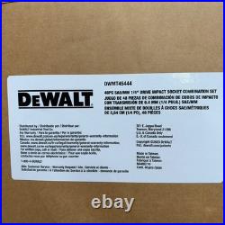 DEWALT DWMT45444 48-Piece 1/4 Drive SAE Metric Impact Socket Set NEW