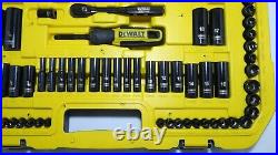 DEWALT Mechanics Tools Kit & Socket Set 184-Piece Polished Black Chrome