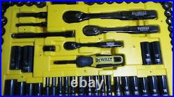 DEWALT Mechanics Tools Kit & Socket Set 184-Piece Polished Black Chrome