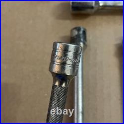 Drive Ratchet Wrench Set 27 Pc Lot Socket & Accessories SAE Metric Quick Release