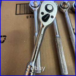 Drive Ratchet Wrench Set 27 Pc Lot Socket & Accessories SAE Metric Quick Release