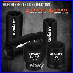 Durable 67-Piece Coated Chrome Vanadium Impact Socket Set SAE & Metric