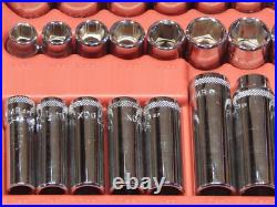 EUC Mac SAE Metric 44Pc 3/8 Drive General Service Set Ratchet Socket Case Dr EUC Mac SAE Metric 44Pc 3/8 Drive General Service Set Ratchet Socket Case Dr