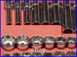 EUC Mac SAE Metric 44Pc 3/8 Drive General Service Set Ratchet Socket Case Dr EUC Mac SAE Metric 44Pc 3/8 Drive General Service Set Ratchet Socket Case Dr