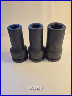 FACOM 3/4 Drive Impact Sockets LOT 17pcs NK Series Deep & Standard Metric + SAE