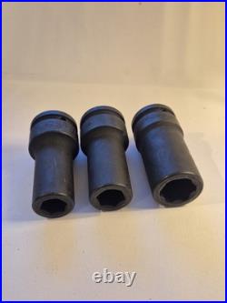 FACOM 3/4 Drive Impact Sockets LOT 17pcs NK Series Deep & Standard Metric + SAE