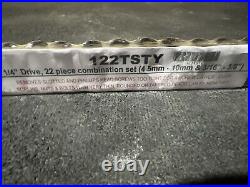 For Blue Point 122tsty 1/4 Drive 22pc Combination Set 4.5-10mm/3/16-3/8 New