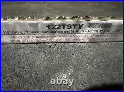 For Blue Point 122tsty 1/4 Drive 22pc Combination Set 4.5-10mm/3/16-3/8 New