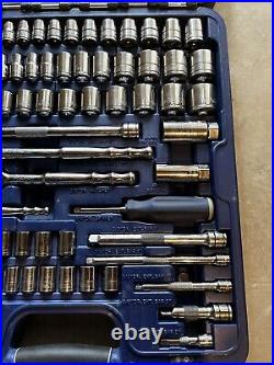 For Blue Point BLPGSSC100B 100 Piece 1/4 & 3/8 Dr General Service Set New Open