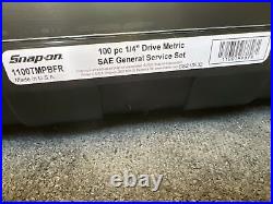 For Snap on New 1100TMPBFR 100pc 1/4dr Metric/SAE General Service Set with Case