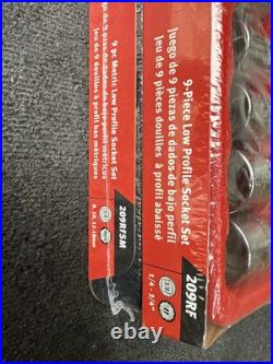 For Snap-on Tools NEW 18pc 3/8 Drive SAE & Metric Chrome Low Profile Socket Set