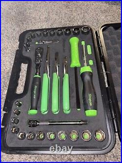 For Snap on toolsNEW 233FSMBFg 3/8dr 33pc metric sae general service Green Foam