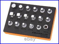 Franklin Tools 3/8in Drive 18 Piece Oil Drain Plug Key Set