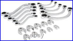 GEARWRENCH 19 Piece Specialty Ratcheting SAE Wrench Set in Foam Storage Tray G