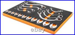 GEARWRENCH 19 Piece Specialty Ratcheting SAE Wrench Set in Foam Storage Tray G