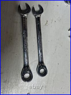 GEARWRENCH 19pc. SAE And Metric Ratcheting Combination Wrenches Mixed Used Lot