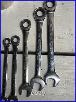 GEARWRENCH 19pc. SAE And Metric Ratcheting Combination Wrenches Mixed Used Lot