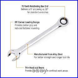 GEARWRENCH 20 Piece Ratcheting Combination Wrench SAE & Metric Silver