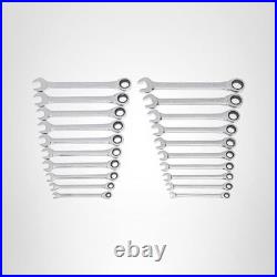 GEARWRENCH 20 Piece Ratcheting Combination Wrench SAE & Metric Silver