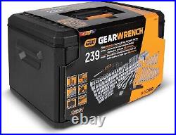 GEARWRENCH 239 Piece 1/4, 3/8, 1/2 Dr. 6 & 12 Point SAE/Metric Mechanic 80942