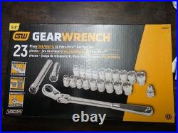 GEARWRENCH 23pc 3/8 Pass-Thru 6pt SAE/Metric Socket Tool Set