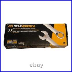 GEARWRENCH 28 Piece Combination Wrench Set 6 Point SAE SAE/Metric Chrome