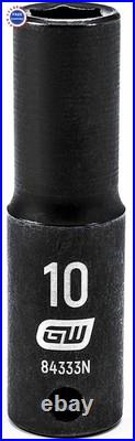 GEARWRENCH 44 Pc 38 Drive 6 Point Standard Deep Impact SAE Metric Socket Set