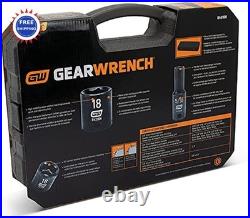 GEARWRENCH 44 Pc 38 Drive 6 Point Standard Deep Impact SAE Metric Socket Set