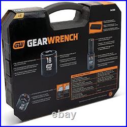 GEARWRENCH 44 Pc. 3/8 Drive 6 Point Standard & Deep Impact SAE/Metric