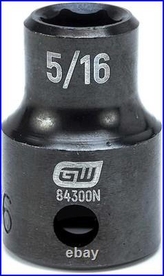 GEARWRENCH 44 Pc. 3/8 Drive 6 Point Standard & Deep Impact SAE/Metric Socket Se