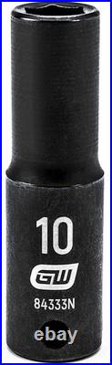 GEARWRENCH 44 Pc. 3/8 Drive 6 Point Standard & Deep Impact SAE/Metric Socket Se