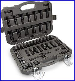 GEARWRENCH 44 Pc. 3/8 Drive 6 Point Standard & Deep Impact SAE/Metric Socket Se