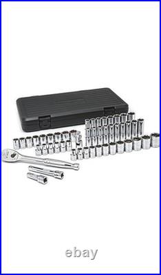 GEARWRENCH 49 Pc 1/2 Dr 6Pt SAE/Metric Deep & Standard Socket Set KD80700D