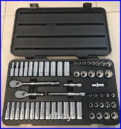 GEARWRENCH 57 Pc. 3/8Drive 6 Pt. Mechanics Tool Set, Standard & Deep, SAE/Metric