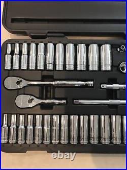 GEARWRENCH 57 Pc. 3/8Drive 6 Pt. Mechanics Tool Set, Standard & Deep, SAE/Metric