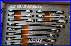 GEARWRENCH SAE/MM Std and Stubby Combination Ratcheting Wrench Set 32 Pc EVA