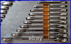 GEARWRENCH SAE/MM Std and Stubby Combination Ratcheting Wrench Set 32 Pc EVA