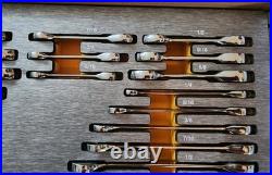 GEARWRENCH SAE/MM Std and Stubby Combination Ratcheting Wrench Set 32 Pc EVA