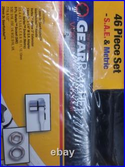 GearRatchet Drive Set 46-Pc 1/4in 3/8in SAE Metric, #8946 GearRatchet Drive Set 46-Pc 1/4in 3/8in SAE Metric, #8946