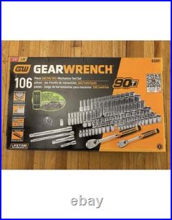 GearWrench 106 Pc. 1/4 in. & 3/8 in. SAE/Metric 90T Mechanic Tool Set