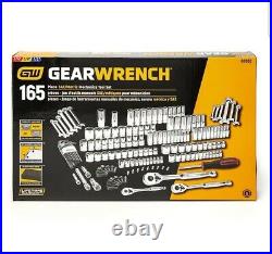 GearWrench 165 Piece SAE/Metric Mechanic's Tool Set 1/4 3/8 1/2 Drive 80932