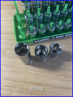 GearWrench 1/4 Metric & SAE Shallow Mid Deep 6 pt Sockets with Hansen Trays GearWrench 1/4 Metric & SAE Shallow Mid Deep 6 pt Sockets with Hansen Trays