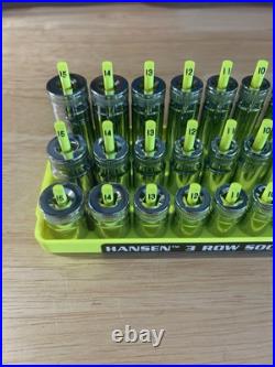 GearWrench 1/4 Metric & SAE Shallow Mid Deep 6 pt Sockets with Hansen Trays