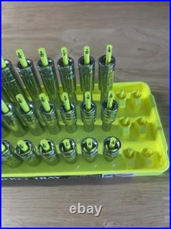 GearWrench 1/4 Metric & SAE Shallow Mid Deep 6 pt Sockets with Hansen Trays