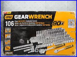 GearWrench 1/4in & 3/8in 106 Piece SAE/Metric Mechanics Tool Set 83001