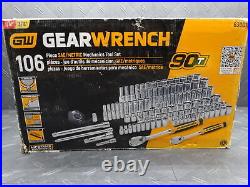 GearWrench 1/4in & 3/8in 106 Piece SAE/Metric Mechanics Tool Set 83001