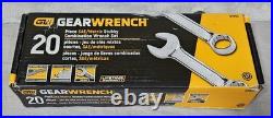GearWrench 20 Piece SAE/Metric Stubby Fixed Combination Wrench Set 81903