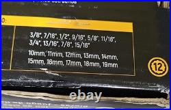 GearWrench 20 Piece SAE/Metric Stubby Fixed Combination Wrench Set 81903