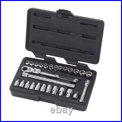 GearWrench 27 Piece 1/4 Inch Drive Pass-Thru 6 Point Standard SAE/Metric Mechani